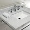 Fauceture KVPB3022M8SQ1 30" Console Sink with Brass Legs (8-Inch, 3 Hole), Marble White/Polished Chrome KVPB3022M8SQ1 - alternate 3